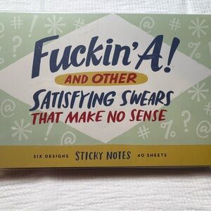 Satisfying Swears Sticky Notes Set - Multicolor